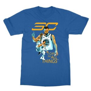 Camiseta I Can Do All Things Stephen Curry Superstar Basketball Hombre